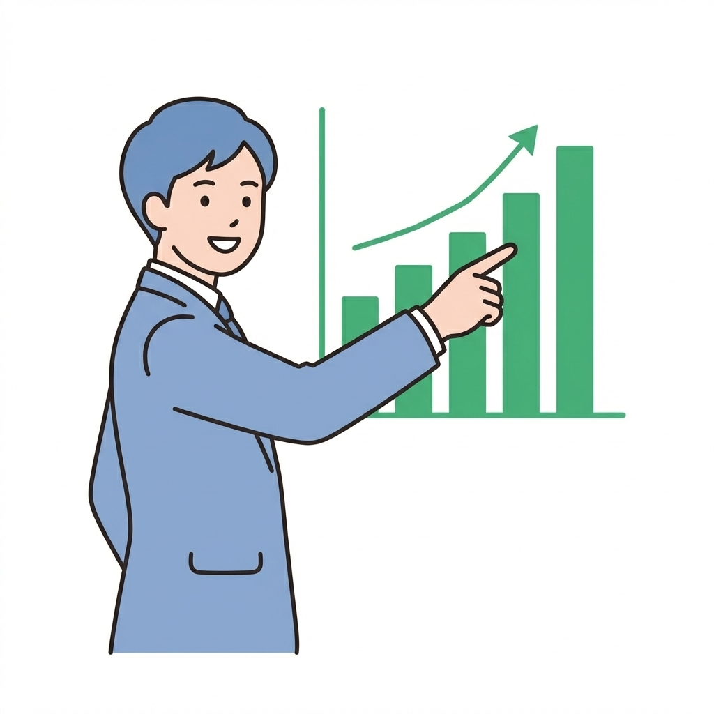 実績と採択率のイメージ（グラフ）