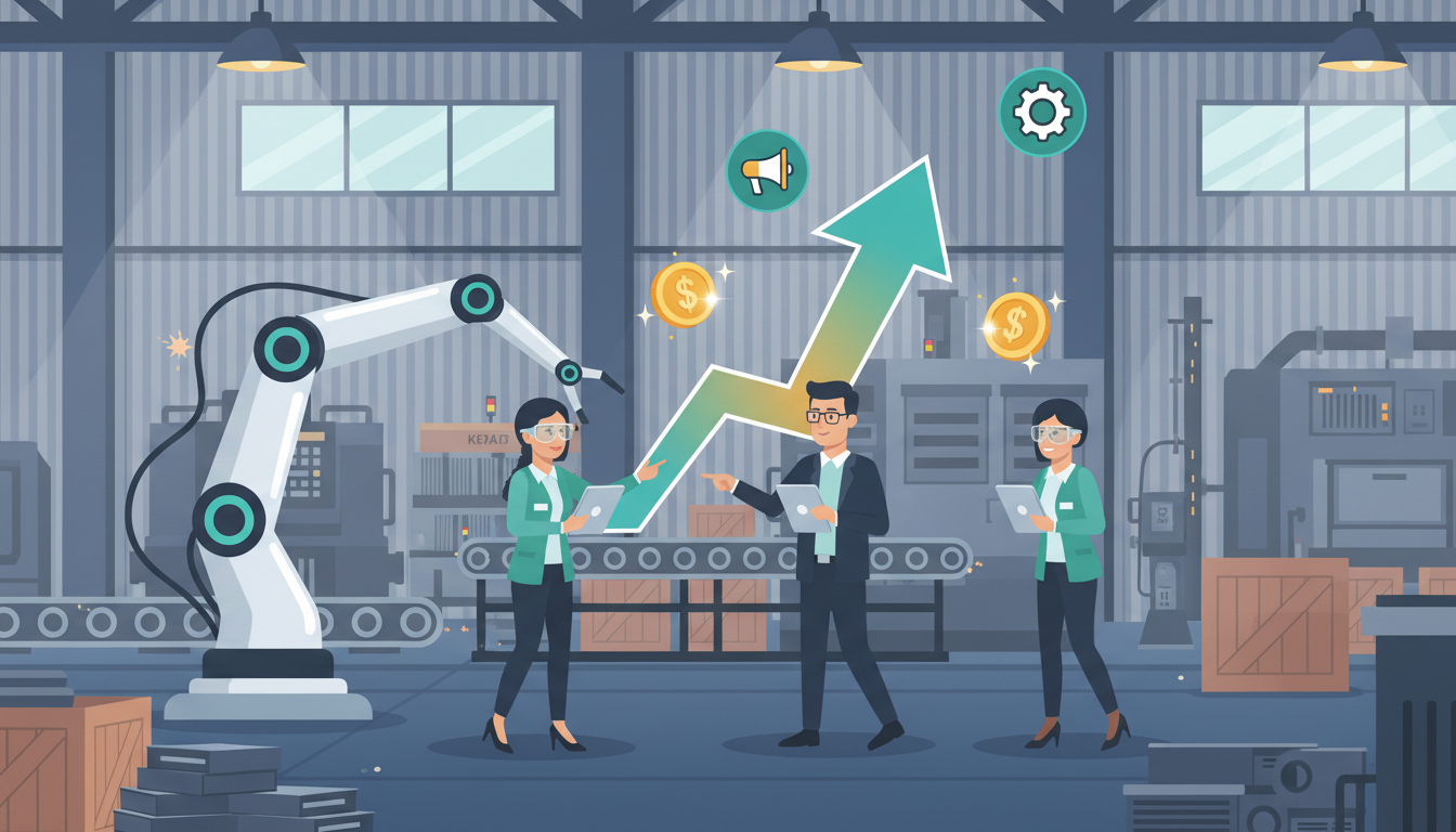 省力化投資と生産性向上のイメージ