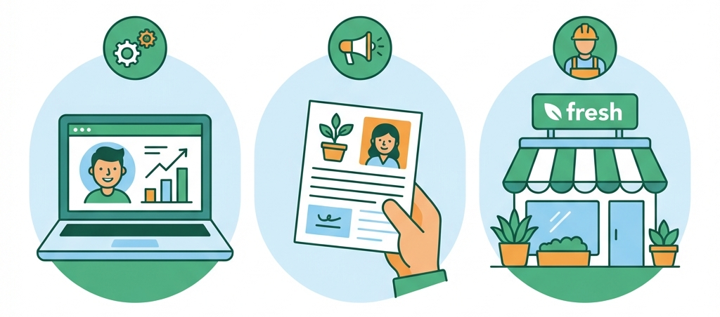 活用例：Web・チラシ・店舗改装